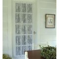 Heritage Lace Heritage Lace 9130W-4840DP 48 x 40 in. English Ivy Door Panel; White 9130W-4840DP